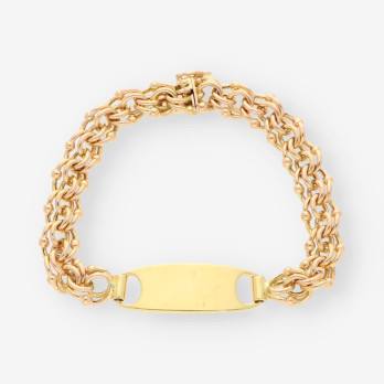 Pulsera no me olvides oro 2