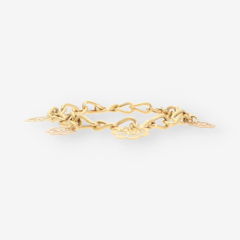 Pulsera con colgantes oro 2