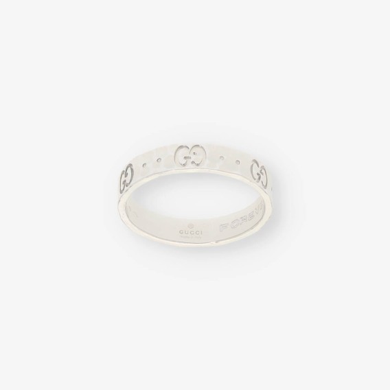 Anillo Gucci oro blanco 18kt