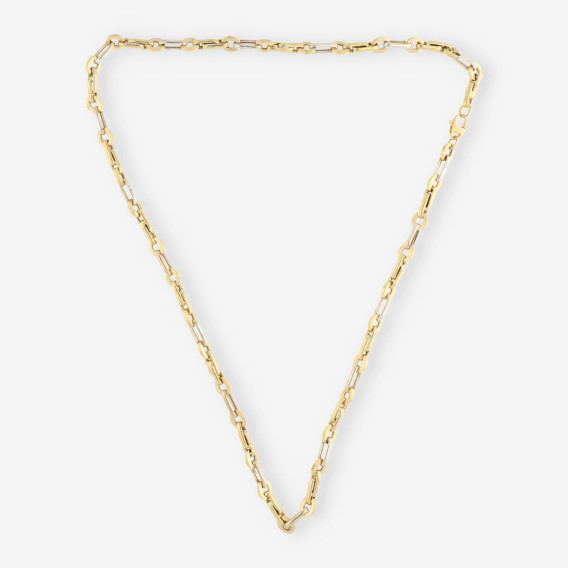 Cadena oro blanco y amarillo