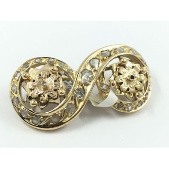 Broche de oro y diamantes aÃ±os 20.