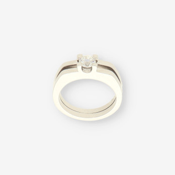 Anillo oro bl. y bri ap.0,90 Qt. CELLINI 2