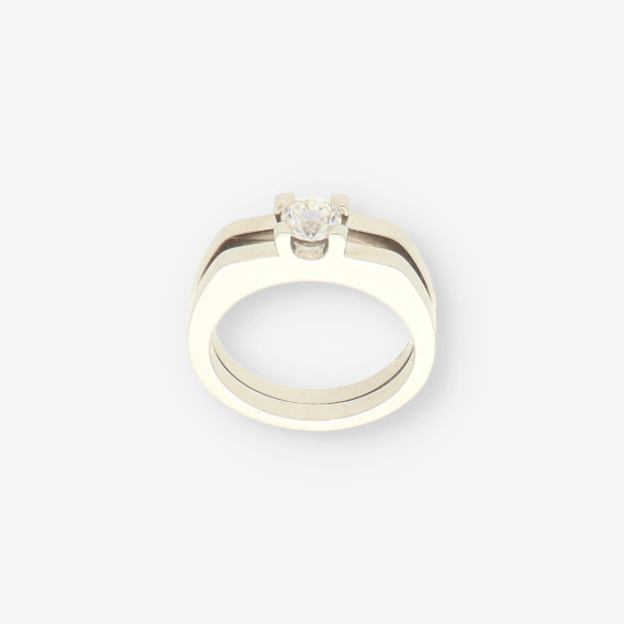 Anillo oro bl. y bri ap.0,90 Qt. CELLINI