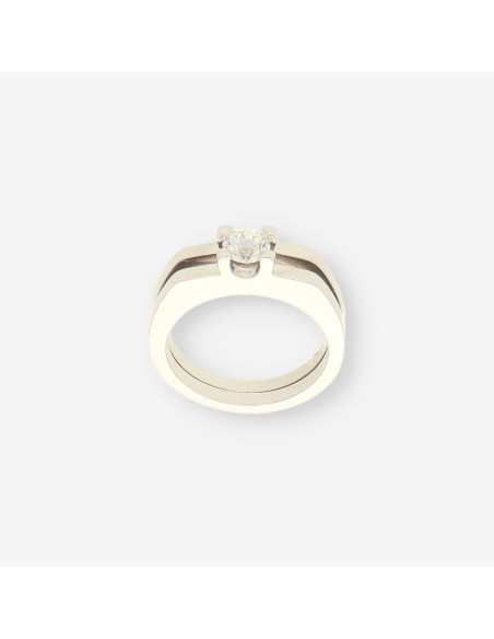 Anillo oro bl. y bri ap.0,90 Qt. CELLINI