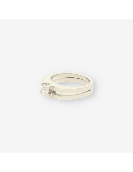 Anillo oro bl. y bri ap.0,90 Qt. CELLINI