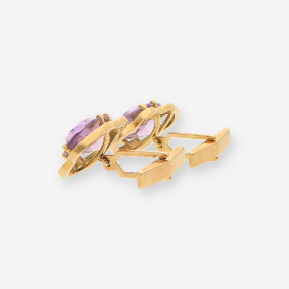 Gemelos oro y p. lila