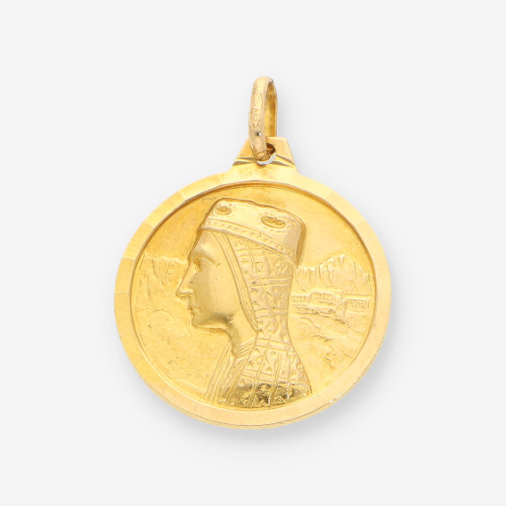 Medalla Virgen San Jorge oro