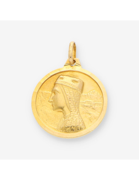Medalla Virgen San Jorge oro