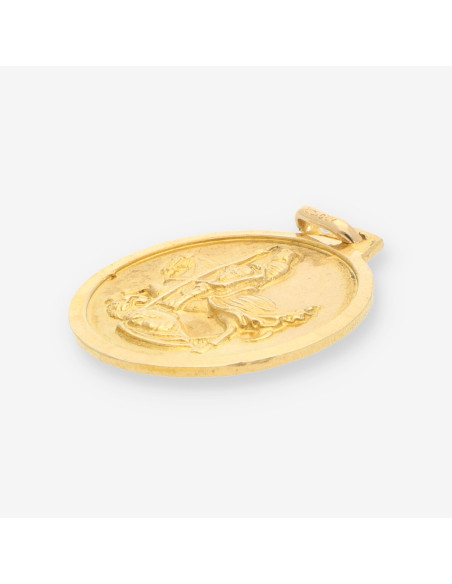 Medalla Virgen San Jorge oro