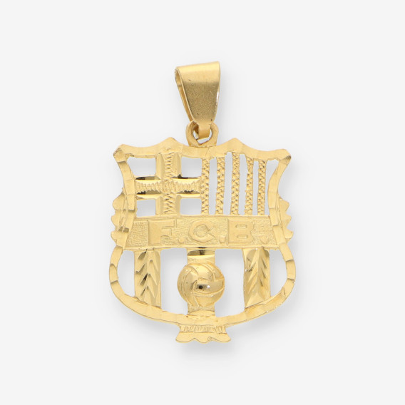 Colgante Escudo BarÃ§a oro