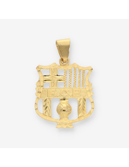 Colgante Escudo BarÃ§a oro