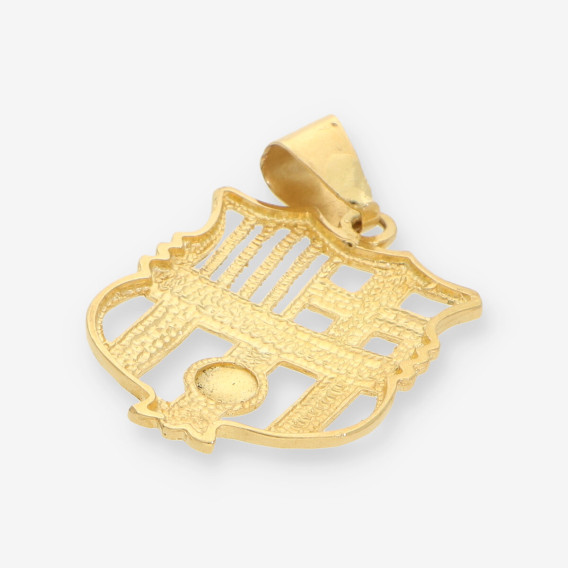 Colgante Escudo BarÃ§a oro