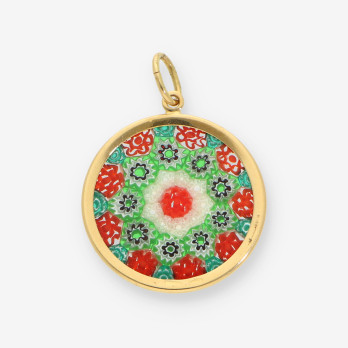 Colgante esmalte oro