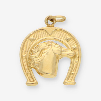 Colgante herradura oro