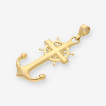 Colgante ancla oro 2