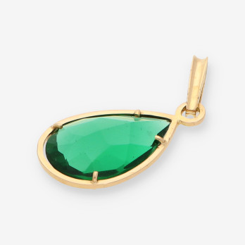 Colgante oro p. verde 2