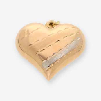 Colgante corazÃ³n oro