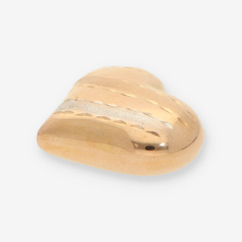 Colgante corazÃ³n oro 2