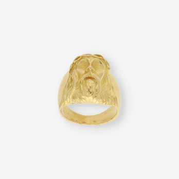 Anillo Cristo oro  2