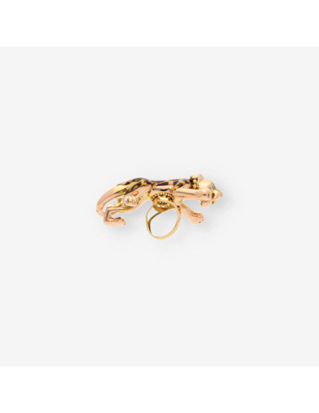 Anillo oro pantera