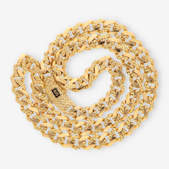 Cadena barbada Monaco oro 21 kt