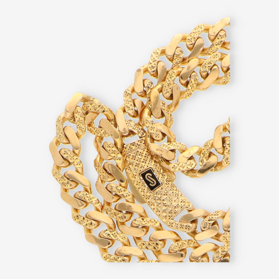 Cadena barbada Monaco oro 21 kt
