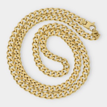 Cadena barbada en oro 18kt 2