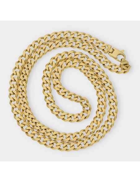 Cadena barbada en oro 18kt