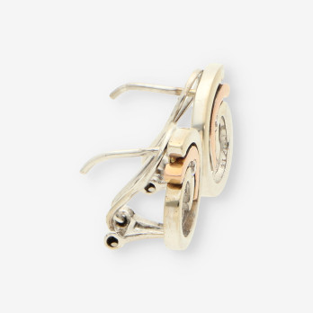 Pendientes oro blanco y amarillo 2