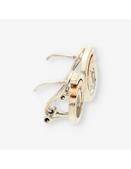 Pendientes oro blanco y amarillo