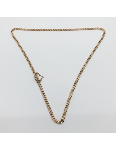 Cadena barbada en oro 18kt