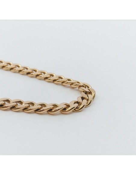 Cadena barbada en oro 18kt