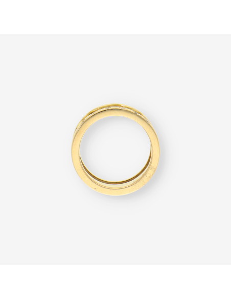 Anillo esmalte oro y brillantes