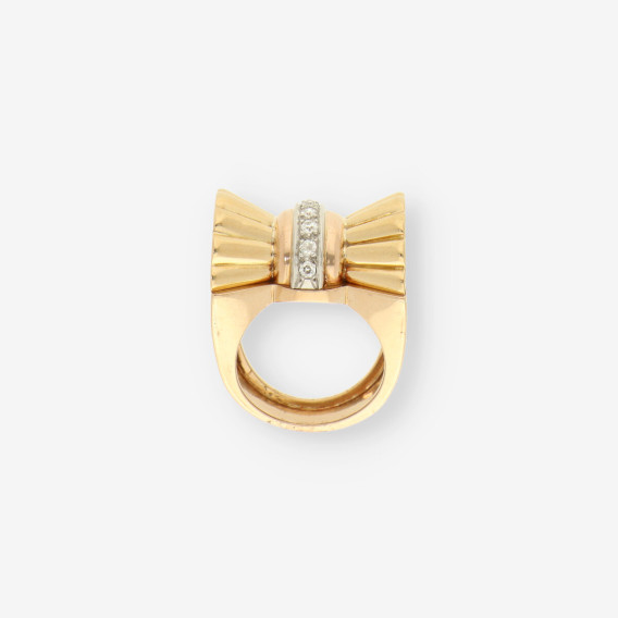 Anillo Vintage oro y diamantes