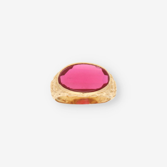 Anillo p. roja y oro