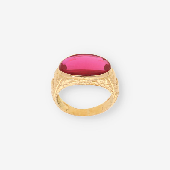 Anillo p. roja y oro