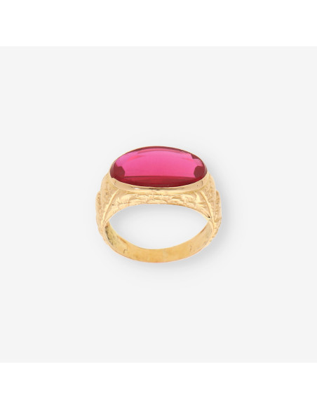 Anillo p. roja y oro