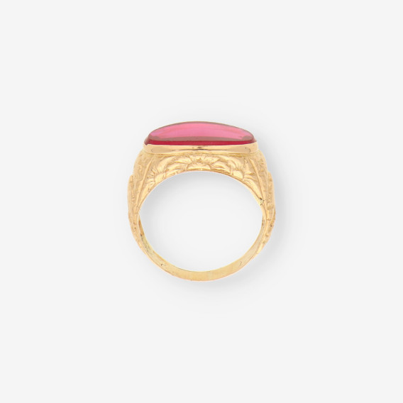 Anillo p. roja y oro