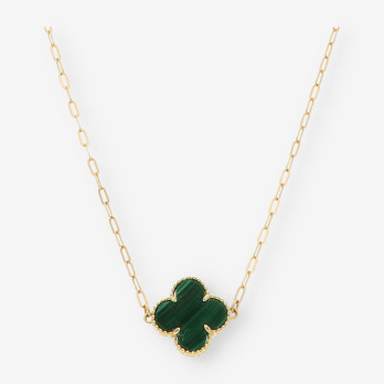 Gargantilla oro p. verde