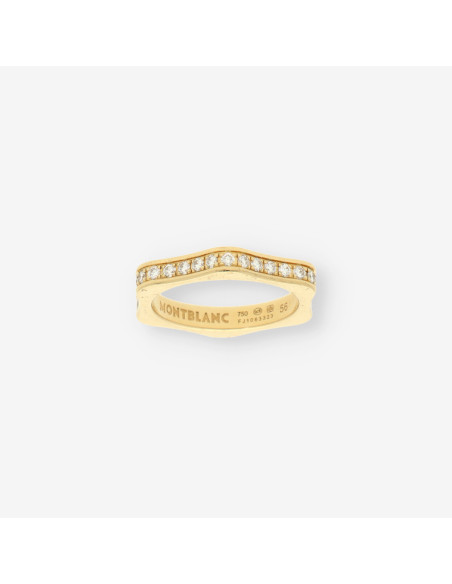 Anillo Hexagonal oro y brillantes