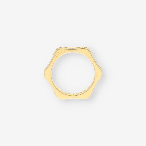 Anillo Hexagonal oro y brillantes