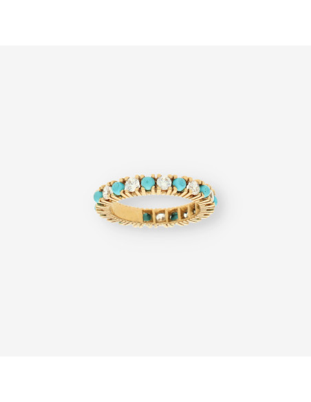 Alianza oro coral y circonitas
