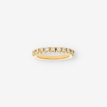 1/2 alianza oro y brillantes