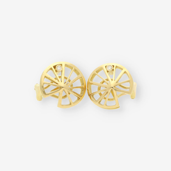 Pendientes oro y brilllantes BAGUES