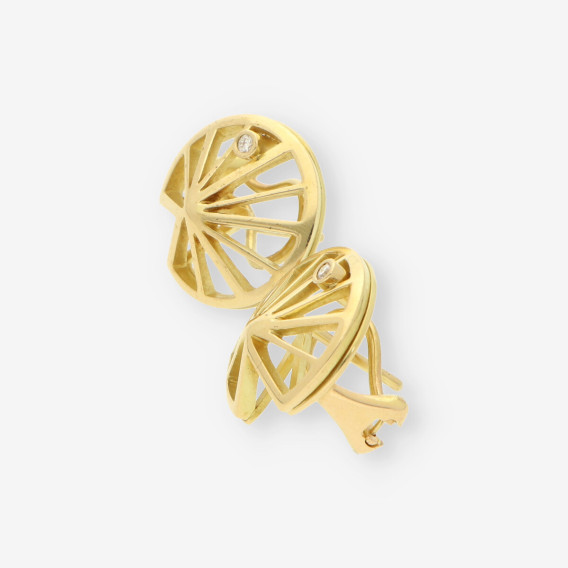 Pendientes oro y brilllantes BAGUES