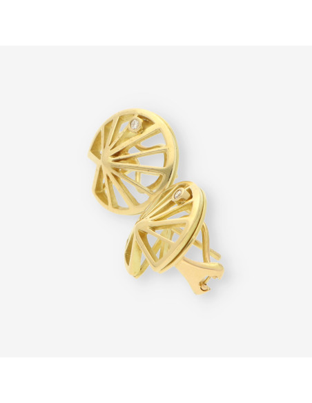 Pendientes oro y brilllantes BAGUES