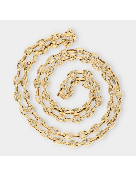 Cadena de calabrotes en oro 18kt