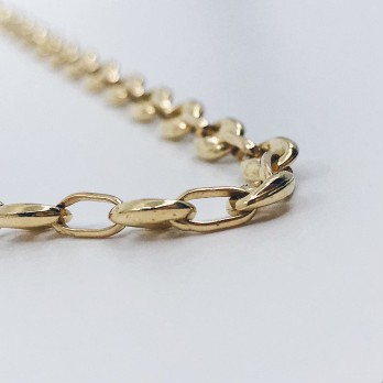 Cadena de calabrotes en oro 18kt 2