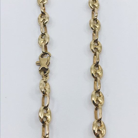 Cadena de calabrotes en oro 18kt