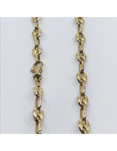 Cadena de calabrotes en oro 18kt